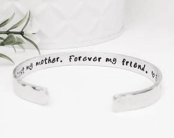 First My Mother Forever My Friend Bracelet, Personalized Jewelry for Mother's Day, Gift from Daughter on Wedding Day