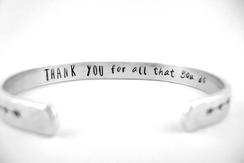 Thank You Bracelet, Employee Recognition Gift, Teacher Gift, Volunteer Appreciation, Pastor's Wife Gift, Ministry Appreciation image 1