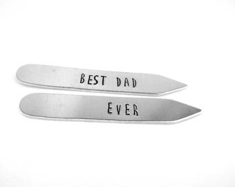 Best Dad Ever Collar Stays, Father's Day or Birthday Gift from Kids