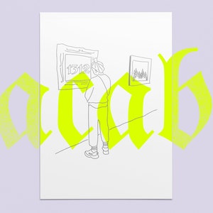 1312 I ACAB I Ghetto Romantik I Minimalistic Art Print