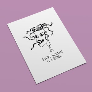 MEDUSA I Every Woman è una stampa d'arte minimalista Rebel I