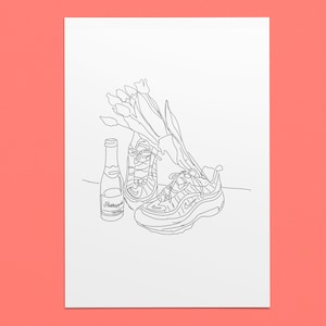 Ghetto Romance I Minimalistic Art Print I Still Life NIKE 98