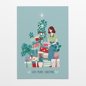 Biglietto natalizio PLANT - Cartolina Natale - Scandinavia