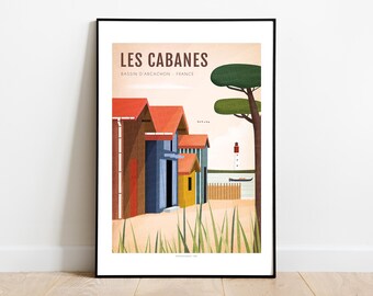 Original Posters of Fisherman&#39;s hut on the Bassin d&#39;Arcachon