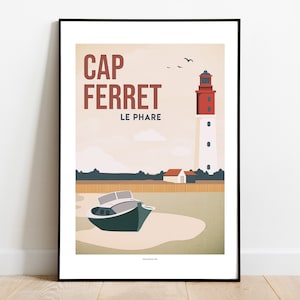 Póster de Cap Ferret, Cuenca de Arcachon disponible en formato A3 y A4