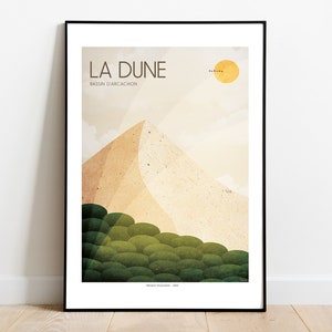 Poster La Dune du Pilat 2023 , Baia di Arcachon, Aquitania , Francia