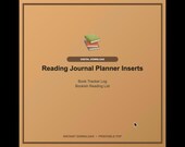 Reading Journal Planner Inserts Printable | Book Tracker Log | Bookish Reading List PDF Digital Download