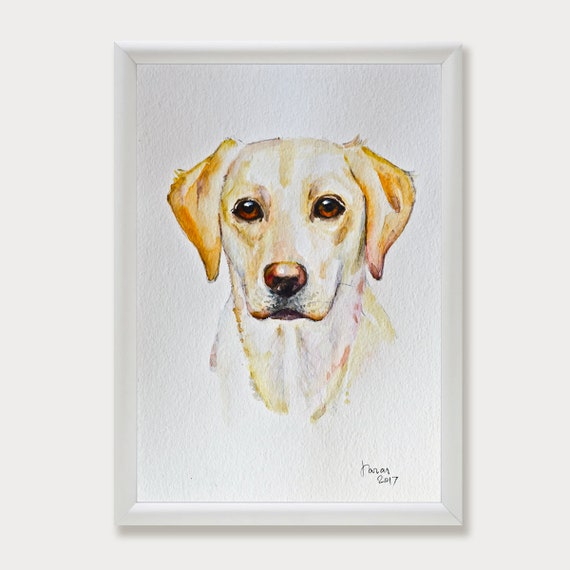 Custom Pet Portrait Personalized Pet Art Commission Dog Etsy