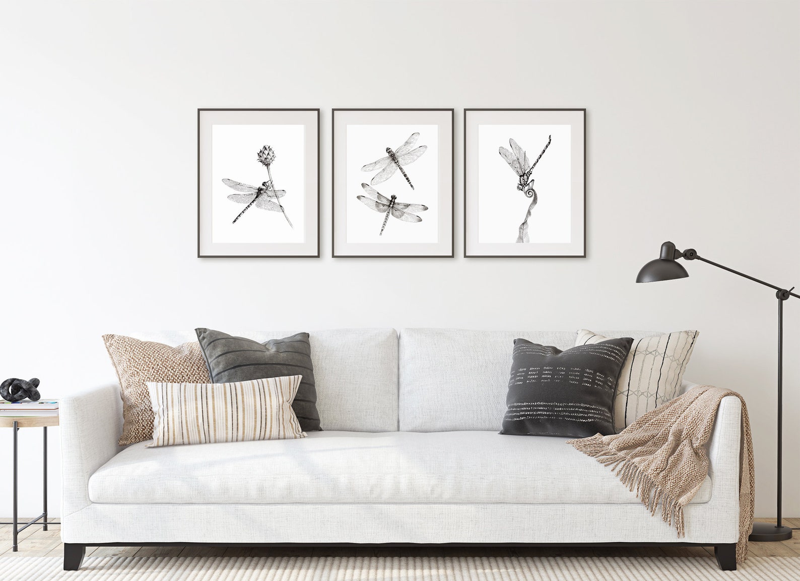 Dragonfly Art Prints Bathroom Wall Décor Minimalist Wall Etsy