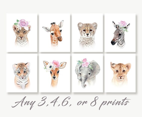 baby room animal prints