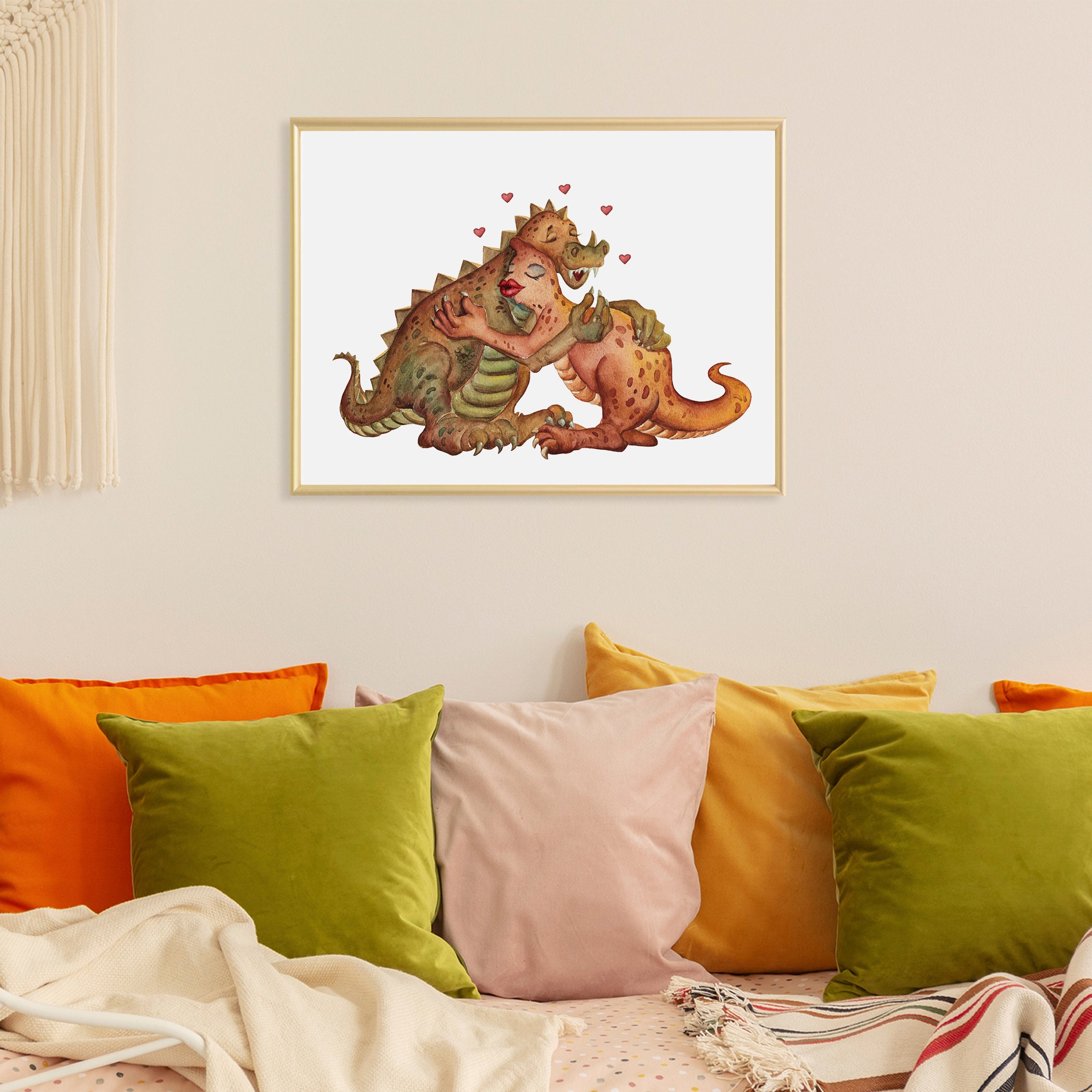 Valentinstagskarte Mit Dino-Design – Witzige Grußkarte Für Ihn/Sie, Mit Rotem Umschlag, Innen Blanko