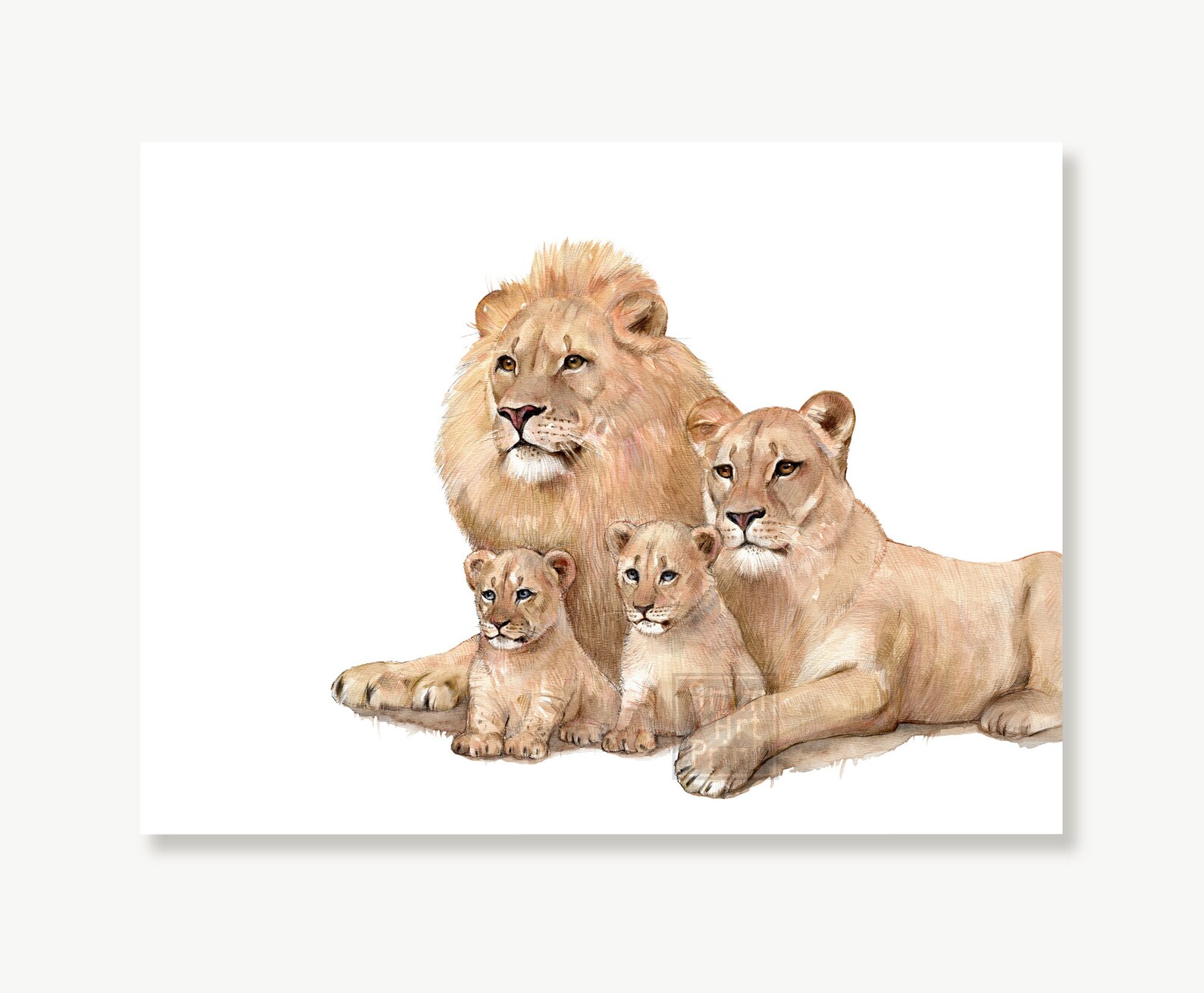 Lion Family Wall Art Print for Nursery You Are My Pride - Etsy