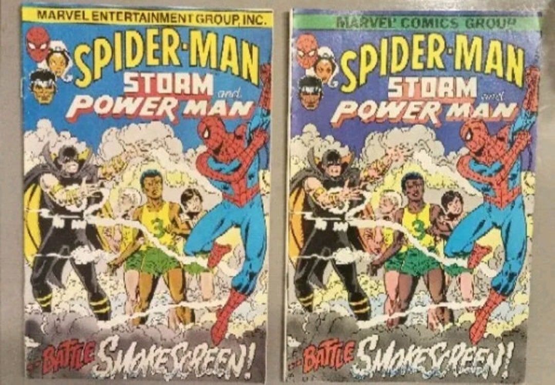 Vintage 1982 AND 1996 Spiderman Storm & Power Man Battle