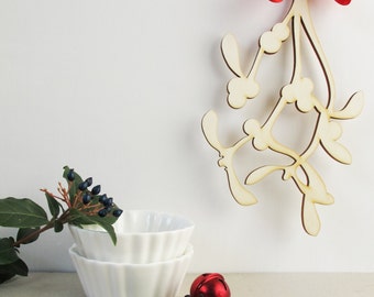 wooden christmas mistletoe handmade wood christmas ornament christmas door decoration by bica - Etsy Christmas Decorations wooden christmas mistletoe handmade wood christmas ornament christmas door decoration by bica - Etsy Christmas Decorations