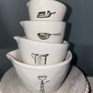 Rae dunn inspired icon measuring cup waterslide decals