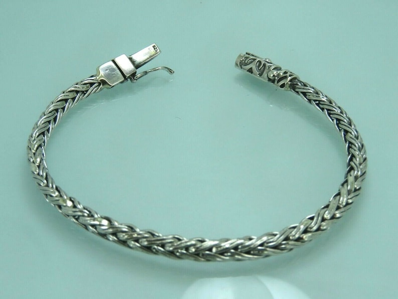 Turkish Handmade Jewelry 925 Sterling Silver King Design Men Bracelet
