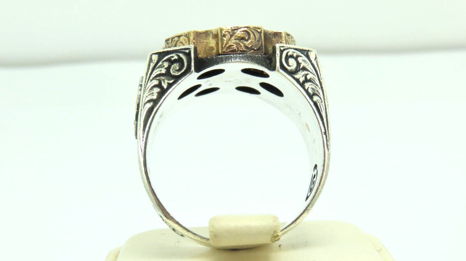 中国　民国期　緑釉牡丹紋六角高炉　送料込み1110 Turkish Handmade Jewelry 925 Sterling Silver Zircon Stone