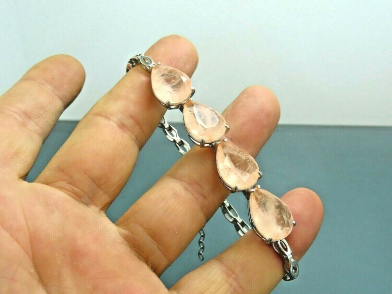Turkish Handmade Jewelry 925 Sterling Silver Zircon Stone Women Bracelet