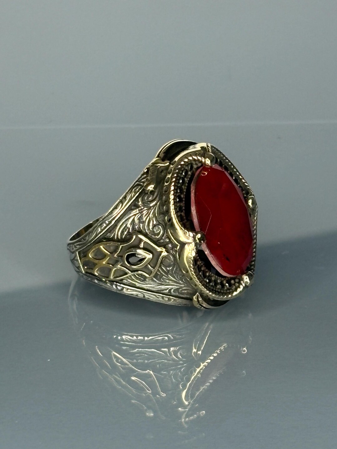 Vintage Silver Men And Women Rings Domineering Personality
