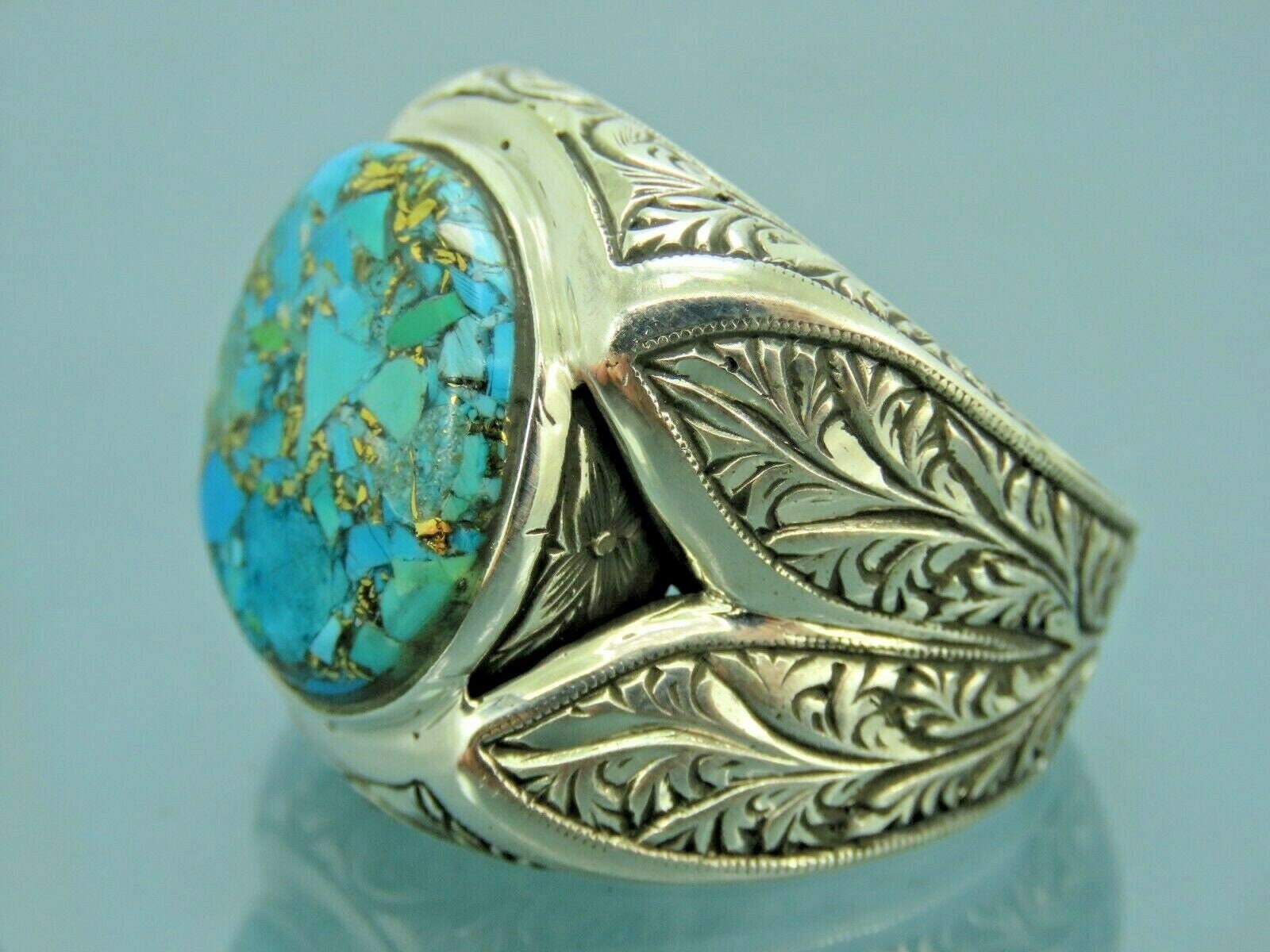 Turkish Handmade Jewelry 925 Sterling Silver Turquoise Stone Turkish Handmade Jewelry 925 Sterling Silver Turquoise Stone