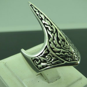 Turkish Handmade Jewelry 925 Sterling Silver Crown Design Men Ring Sz 11