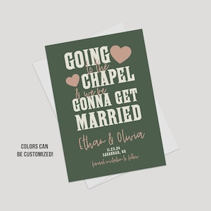Save the Date | Gehen Sie zur Kapelle & wir werden digitale Karte heiraten (Drucke verfügbar)