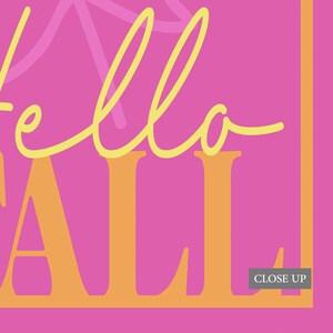 Hello Fall Printable Sign | Bright and Modern Autumn Decor | Classroom ...