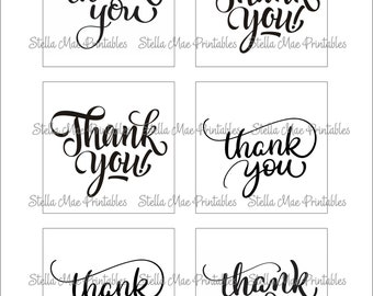 thank you tags- party favor, thank you tag, gift tag, printable tags - Instant Download