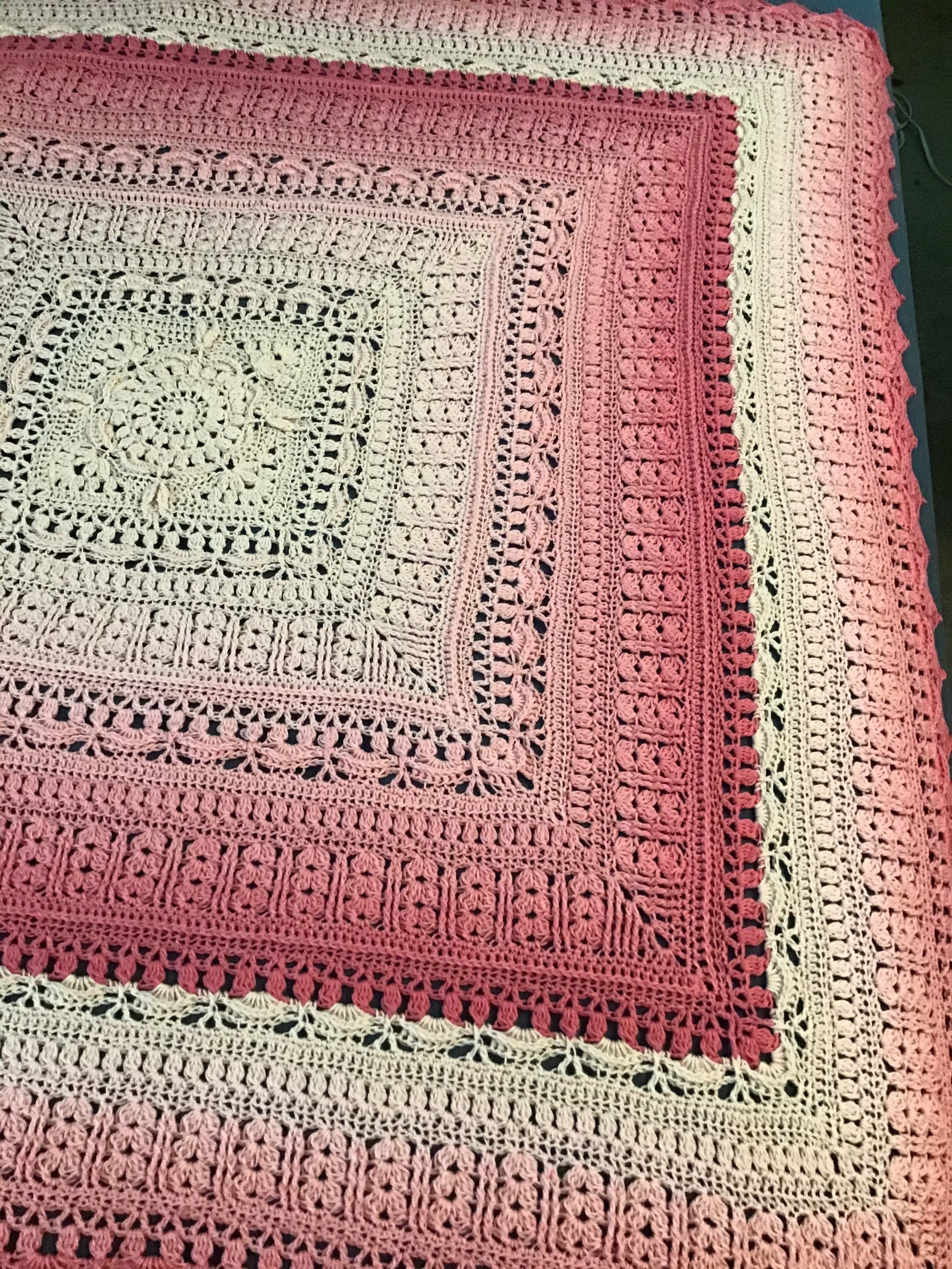 Hooked On Sunshine Marnies Garden crocheted baby blanket | Etsy