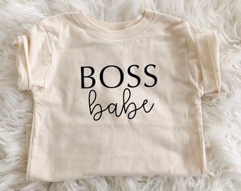 BOSS BOSS tee - Women's Shirt - Natural shirt - Graphic tee - Ladies Shirt -  Gift for her - Custom Shirt