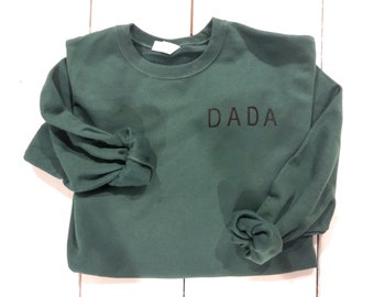 Dad Crew Sweatshirt - Men’s Crewneck Sweatshirt - Christmas Crew - Christmas Dad Sweatshirt- Hunter Green Crew - Gift for him