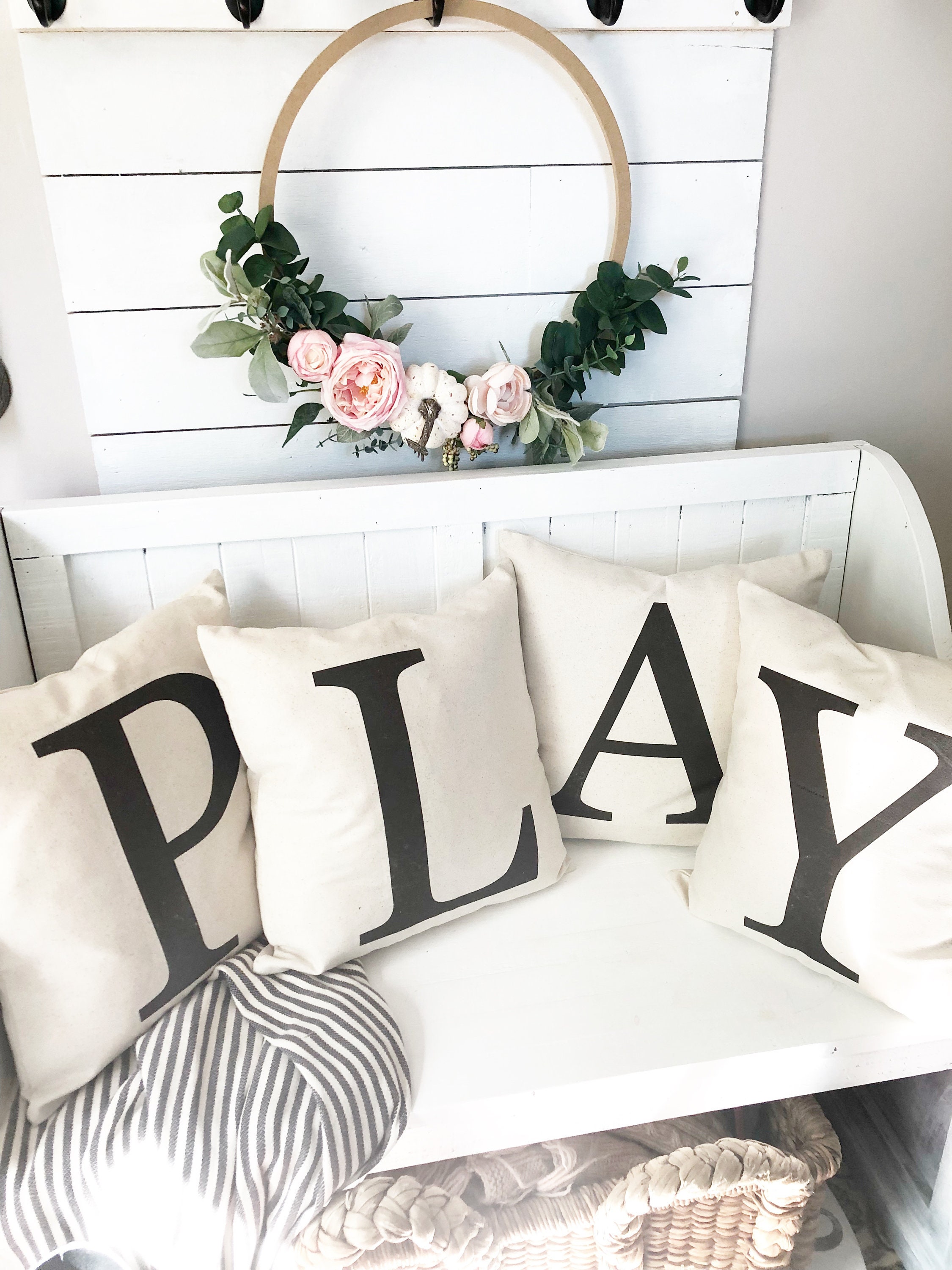 Playroom Pillow Play Pillow Set of 4 Playroom Decor Etsy