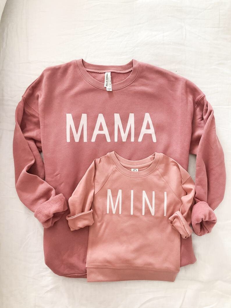 Mom and Baby Sweatshirt Matching Sweatshirt Mama Baby Crew Etsy