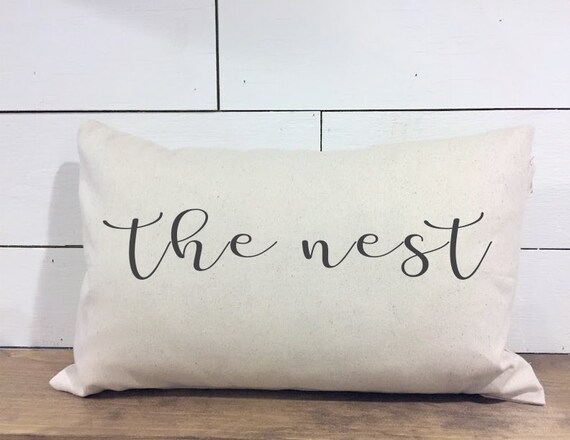 Nest Pillow Home Decor Pillow Nest Pillow Cover Handmade Etsy
