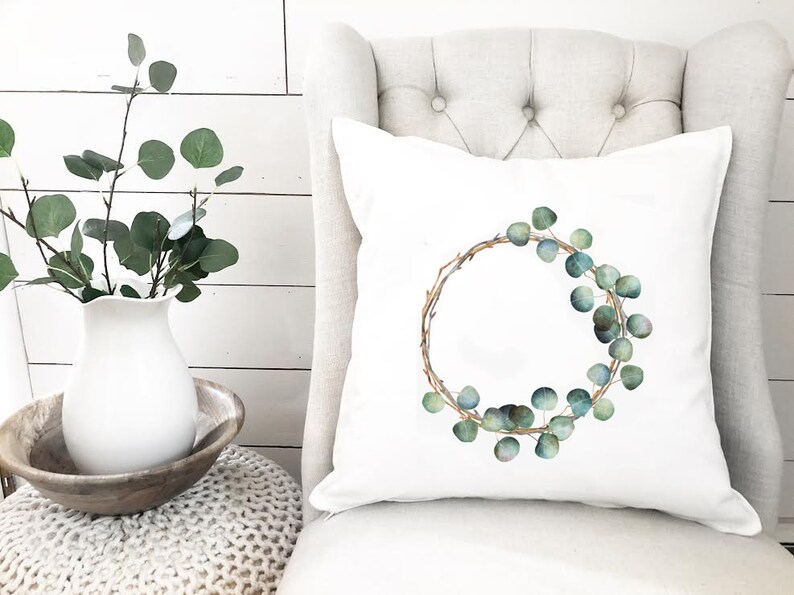 Farmhouse Floral Throw Pillows Cottage Style Decor Spring Etsy