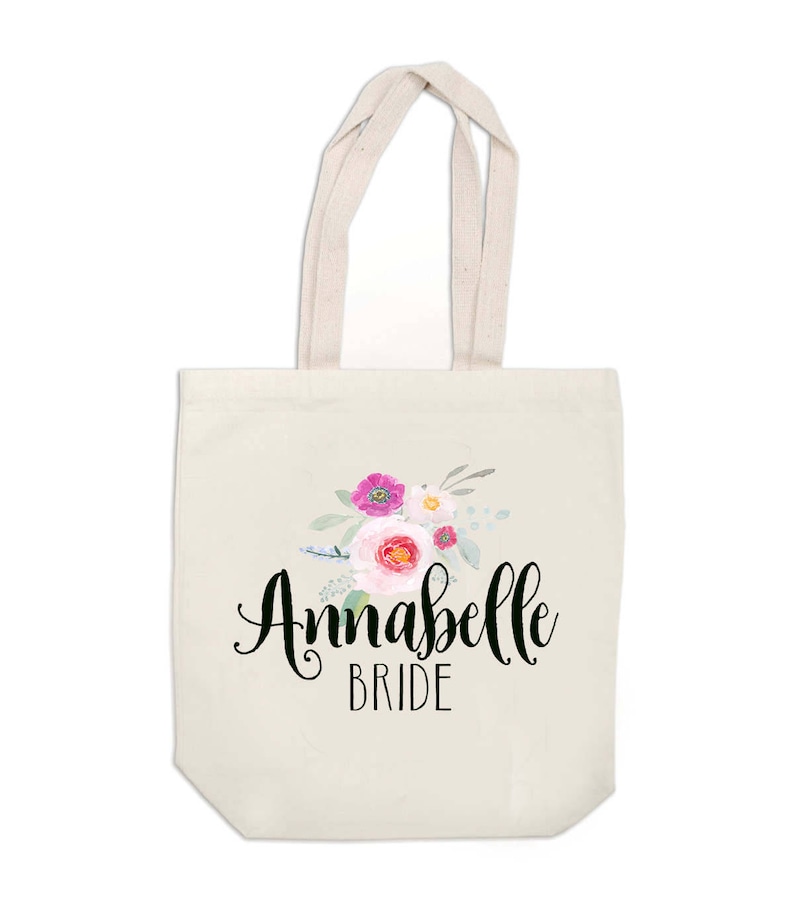 Bridal Party Custom Tote Bags Bags for Bridal Party Personalized Tote Bag Bridesmaid Gift Bags Monogram Tote
