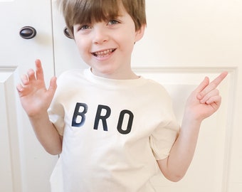 Bro Tee (Natural) - Brother Tee Shirt - Matching Family Shirts - Gift for him - Gifts for boys