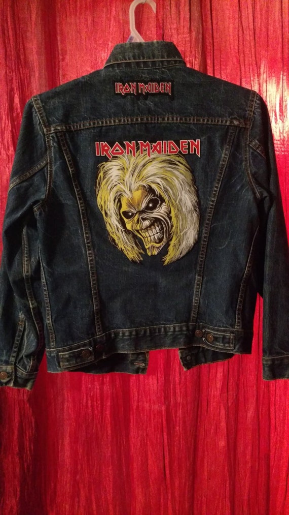 IRON MAIDEN & 1960's Vintage LEVIS Big E Denim Jac