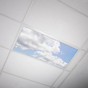 Fluorescent Light Covers - Fluorescent Light Filters - For Classroom, Home, Office - Cloud 013