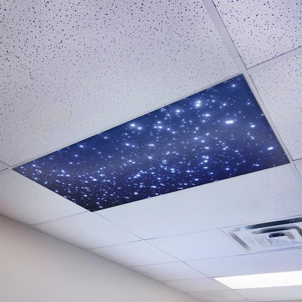 Octo Lights Classroom Fluorescent Light Covers Magnetic Astronomy Night Sky Stars 001