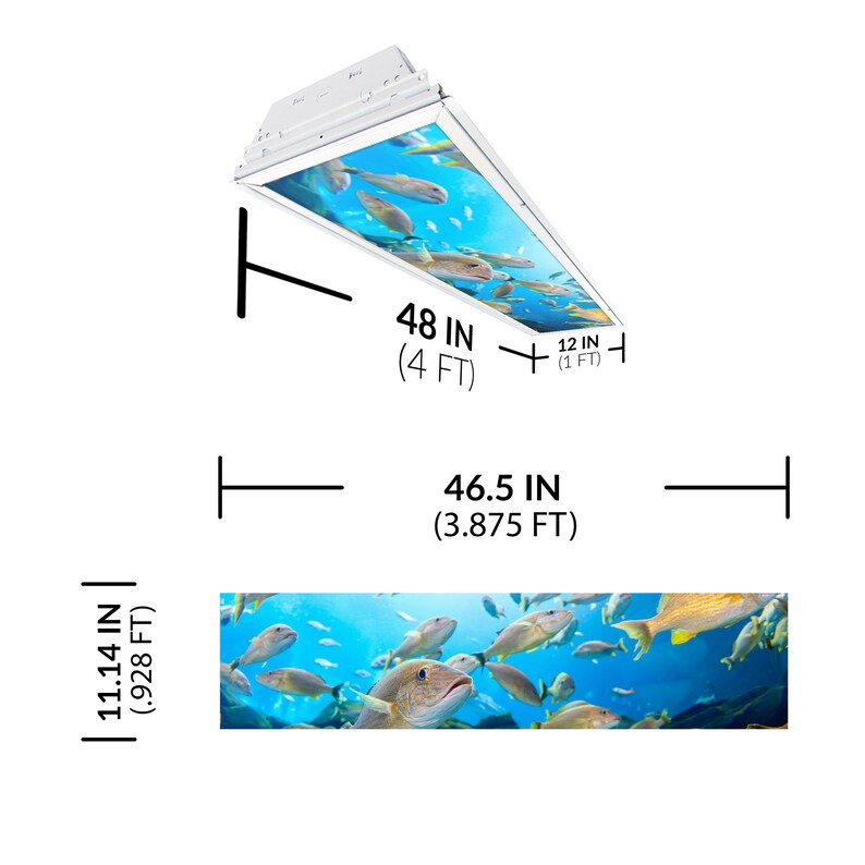 Fluorescent Light Covers Fluorescent Light Filters for Classroom, Home, Office Ocean 004 Etsy