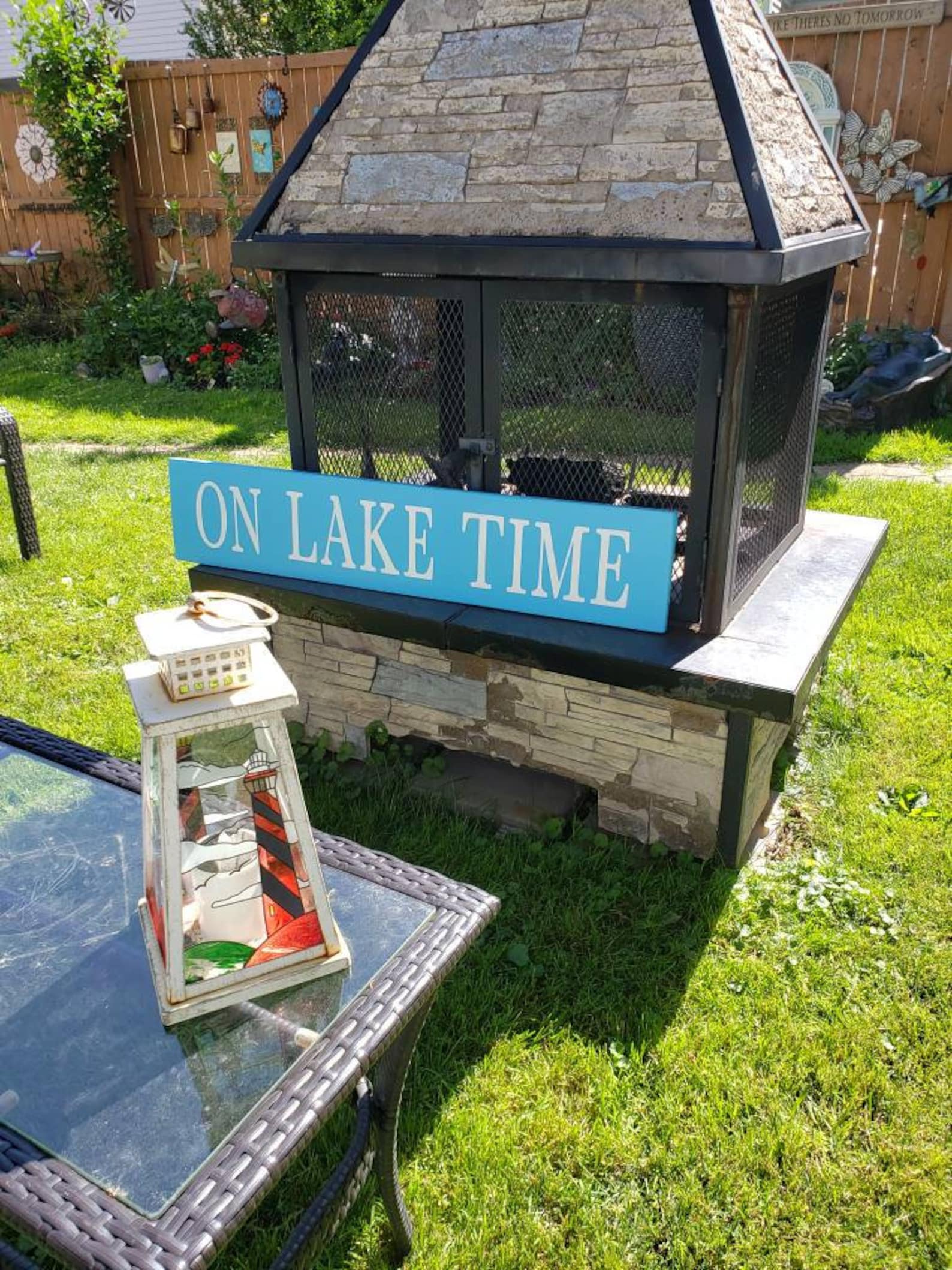 Time At The Lake Sign