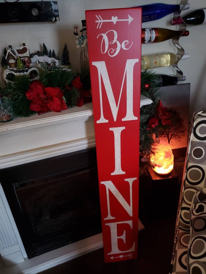 Be Mine Porch Sign Valentine's Day Decoration Sign Valentine Porch Sign ...