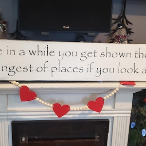 Once in a while you get shown the light in the strangest of places if you look at it right Sign Song Quote Bedroom Decor Inspirational Decor