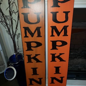 Kürbisse Schild Rustikales Holzschild Rustikaler Eingangsbereich Große Veranda Schild Bauernhaus Dekor Wandbehang Herbst Dekoration Halloween Schild