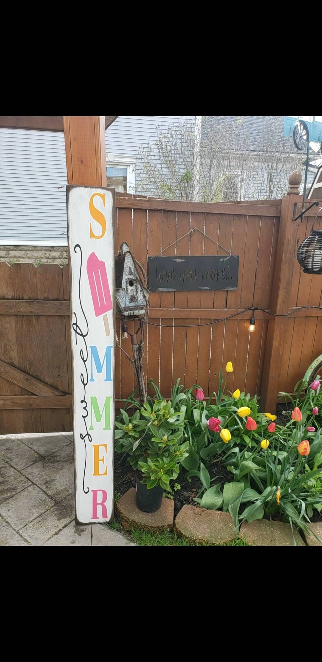 Summertime Sign Summer Sign Sweet Summer Porch Sign Reversible Distressed Wood Sign ...