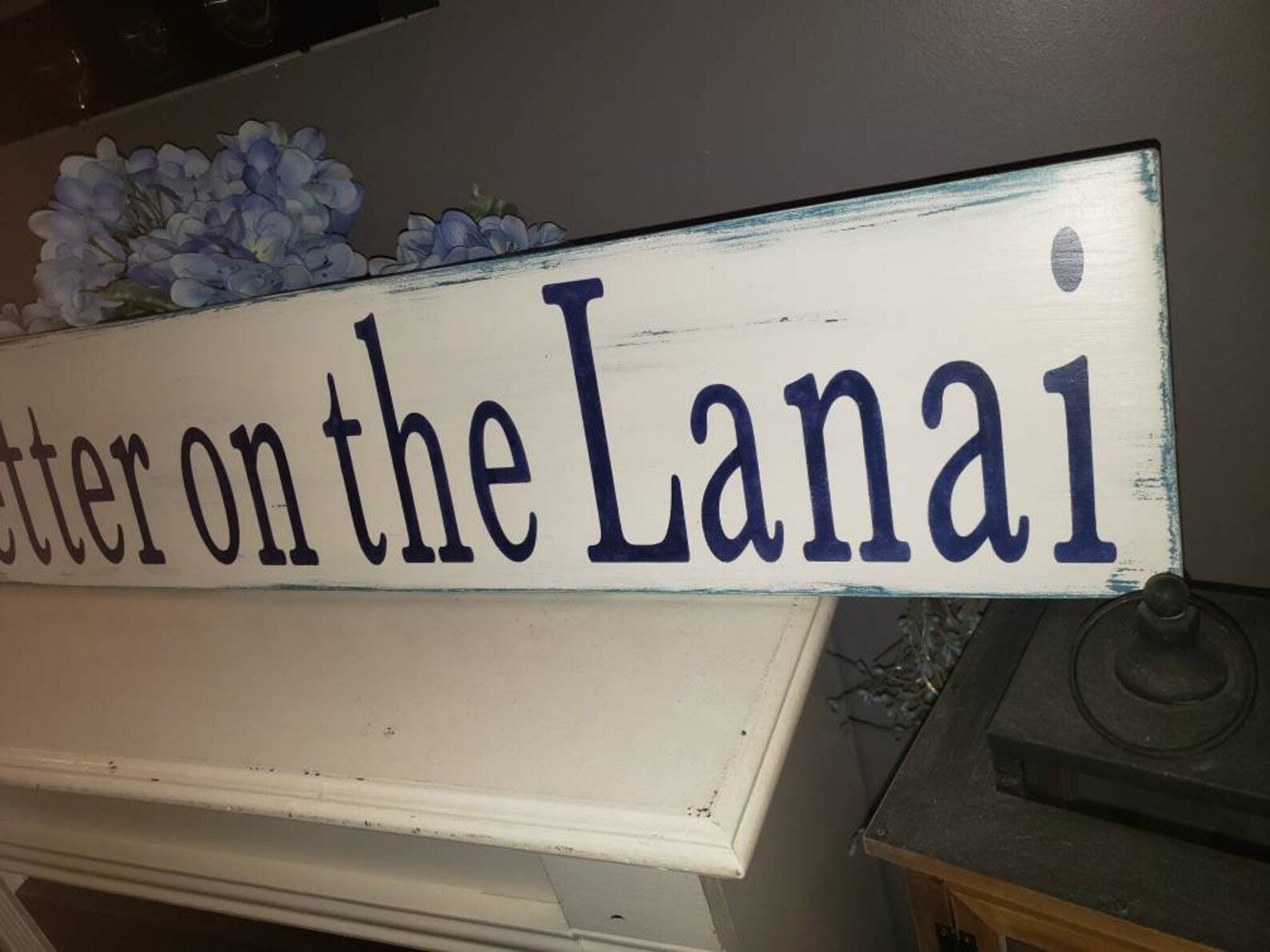 Lanai Sign Life is Better on the Lanai Sign Extra Large Lanai - Etsy