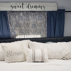 Sweet Dreams Sign Master Bedroom Sign Handpainted Wood Sign Modern Farmhouse Bedroom Wall Decor Over the Bed Sign Engagement Gift Nursery De
