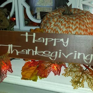 Happy Thanksgiving Houten Teken Distressed Pallet Hout Muur opknoping Teruggewonnen Rustieke Hergebruikt Promitive Decor Vakantie Teken Herfst Decoratie
