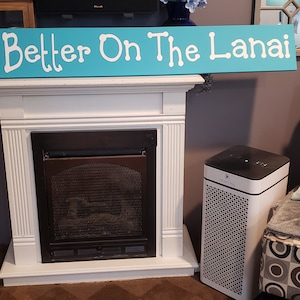 Lanai Sign Life Is Better on the Lanai Sign Large Lanai Decoration Horizontal Wood Porch Sign Lanai Decor Lanai Wall Hanging Summer Sign